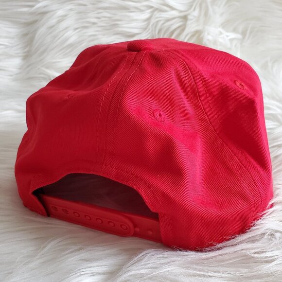 Hustle Red/Black & LIL'OG Cream Snapback Hat Cap SZ (One Size) - Picture 11 of 13